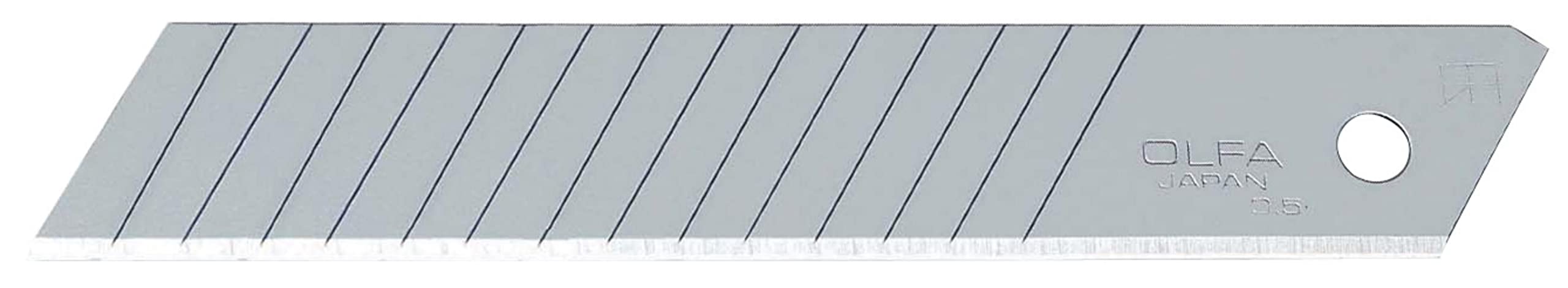 Olfa LBD-10 - Pack de 10 cuchillas troceables de 100 x 18 x 0,5 mm, con el doble de segmentos