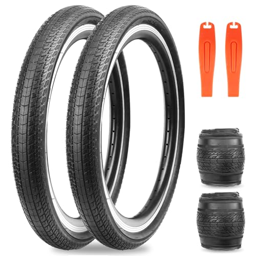 ZUKKA 2er-Pack Faltbarer 20 Zoll Reifen 20x1.75 Mantel Fahrrad Ersatzreifen Klappbarer für Fahrrad,MTB Mountain Ersatz für Mountainbike Kinderfahrrad, Crusier Bike, Commuter Bike