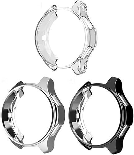 Miniatura 2 de Suoman Paquete de 3 fundas para Samsung Galaxy Watch de 1.81 pulgadas, carcasa protectora de TPU chapado suave para Galaxy Watch de 1.811 in (2018),