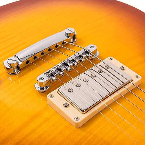VINTAGE V100 ReIssued Guitare électrique Citron Drop - Les Beatles, Paul McCartney, John Lennon, RIngo Starr, George Harrison VINTAGE V100 ReIssued Guitare électrique Citron Drop – Image 5