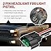 RED WOLF H8 H9 H11 880 881 Female Adapter Wire Connector Replace OEM Headlight Fog Light Wiring Harness Retrofit Pigtail for Toyota GMC Chevy Honda Jeep Ford Dodge Bulb LED Headlamp Universal Fit