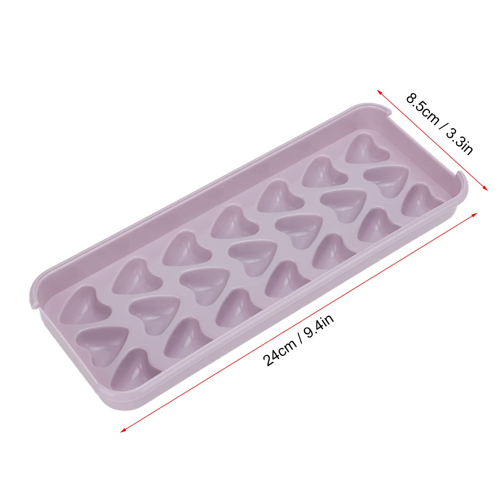 Eiswürfelbereiter Food Grade Easy Unmould Polisher Glänzende Eiswürfelschale PP-Material Vollform Heimgebrauch für Kühlschrank
