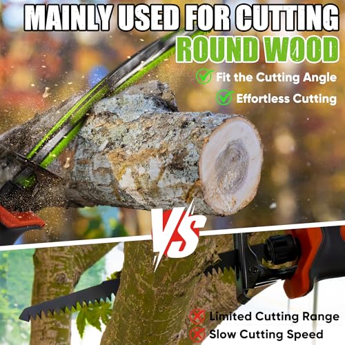 Image of 12-Inch Arc Curved Reciprocating Saw Blades Set with Storage Box | 5 Pieces, 5 TPI, CR-V Steel, Triple-Ground Teeth, Fast Clean Cuts, Universal Shank for Tree Trimming & Wood Pruning