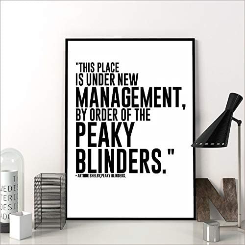 TV Series Quote Poster Peaky Blinders Print Wall Art Painting Gift 50cmx70cm