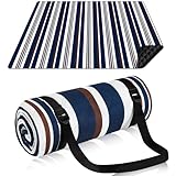 Votoko Picknickdecke 200 x 200cm, Wasserdicht Stranddecke Sandfrei mit Tragegurt, Tragbare Waschbar Isoliert Strandmatte XXL Campingdecke, Picnic Blanket für Outdoor Camping Beach Park