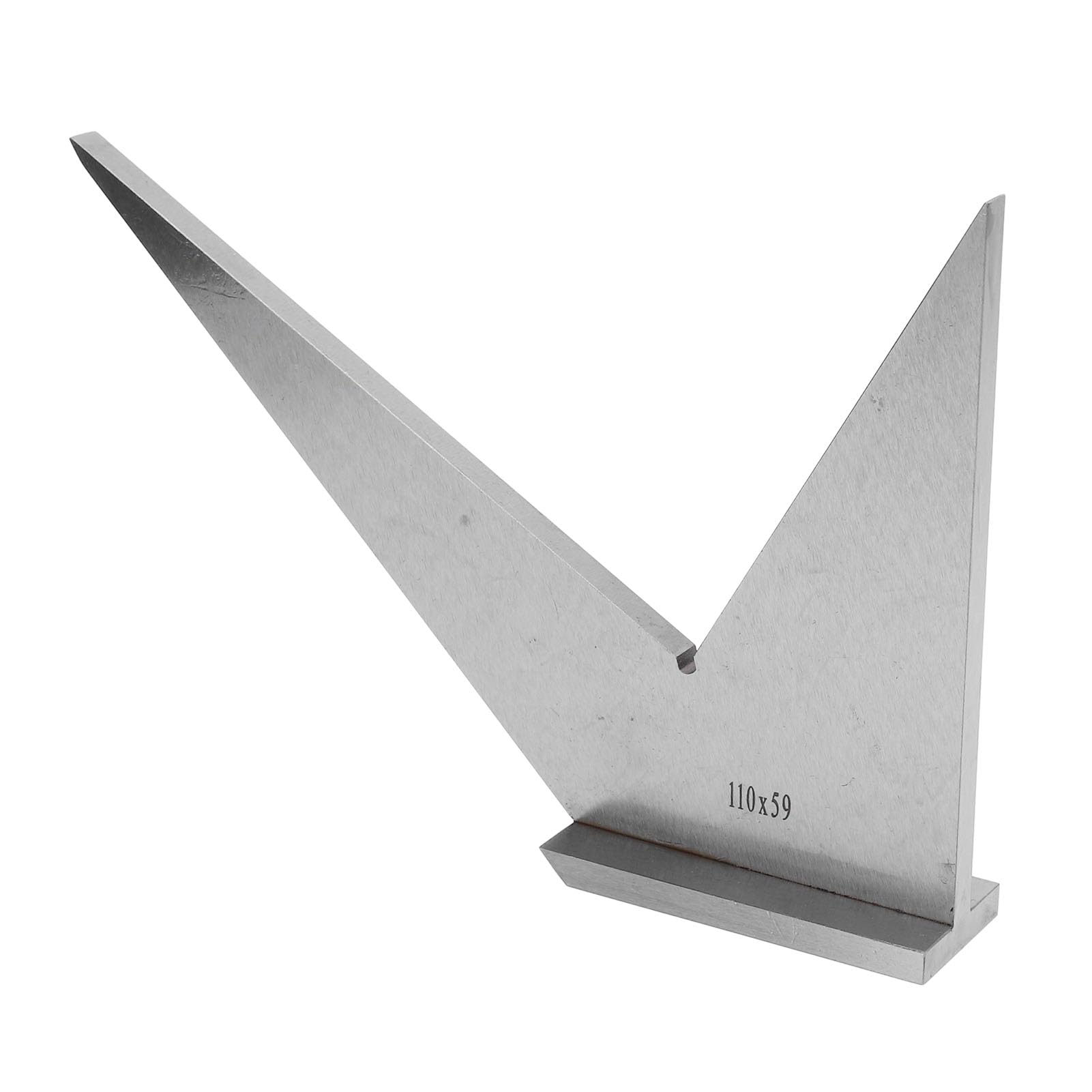 Squadra per macchinisti, squadra per macchinisti d a 30, 45, 90 e 120 gradi con base, squadra obliqua d a 45 gradi in acciaio al carbonio, righello angolare standard DIN 875/2