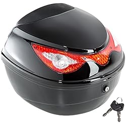 Maletas Cordura Moto TecTake Universal baúl de moto scooter maleta motocicleta topcase negro 38x40x30cm