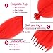 Afro Twist Hair Springy Afro Twist Hair 12 Inch 6 packs Pre Fluffed Spring Twist Hair Pre Stretched Wrapping Hair for Soft Locs Hair Extensions (12 Inch (Pack of 6), Red#)