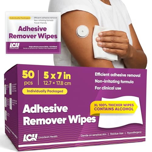 Lingettes nettoyantes adhésives pour enlever sans douleur la colle des pansements