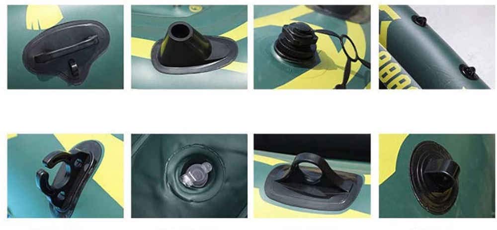 Kayak hinchable para 5 personas con remo y bomba de aire, diseño plegable, carga máxima de 400 kg, ideal para aventuras al aire libre