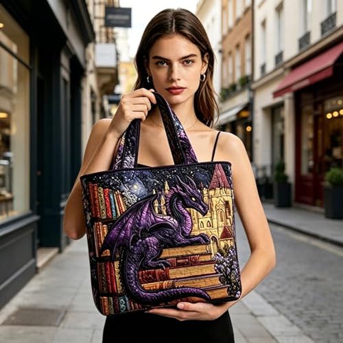 Bolso tote acolchado liviano para mujer miniatura 5