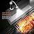 FIREOR Barbecue Grill Light Grilling Accessories for Outdoor, BBQ Magnetic LED Lights Flexible Gooseneck Weather Resistant, Men Dad Gifts Batteries Included 2 Pack (Black)