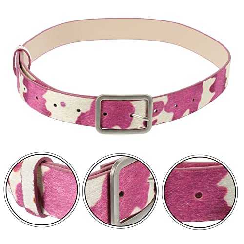 GALPADA Cow Print Adjustable Belt for Women Pu Western Style for Jeans and Casual Outfits Lightweight Fashion Accessory for Daily Wear2