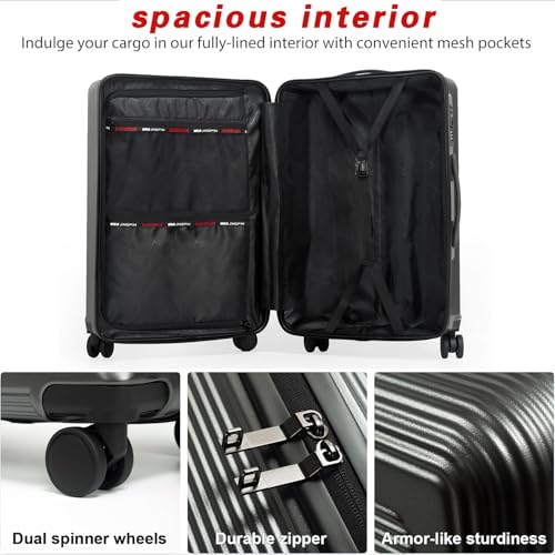 3-Piece Lightweight Luggage Set with TSA Lock, 20/24/28 Inch Expandable Hardshell Spinner Suitcase - 360° Silent Wheels for International Travel2