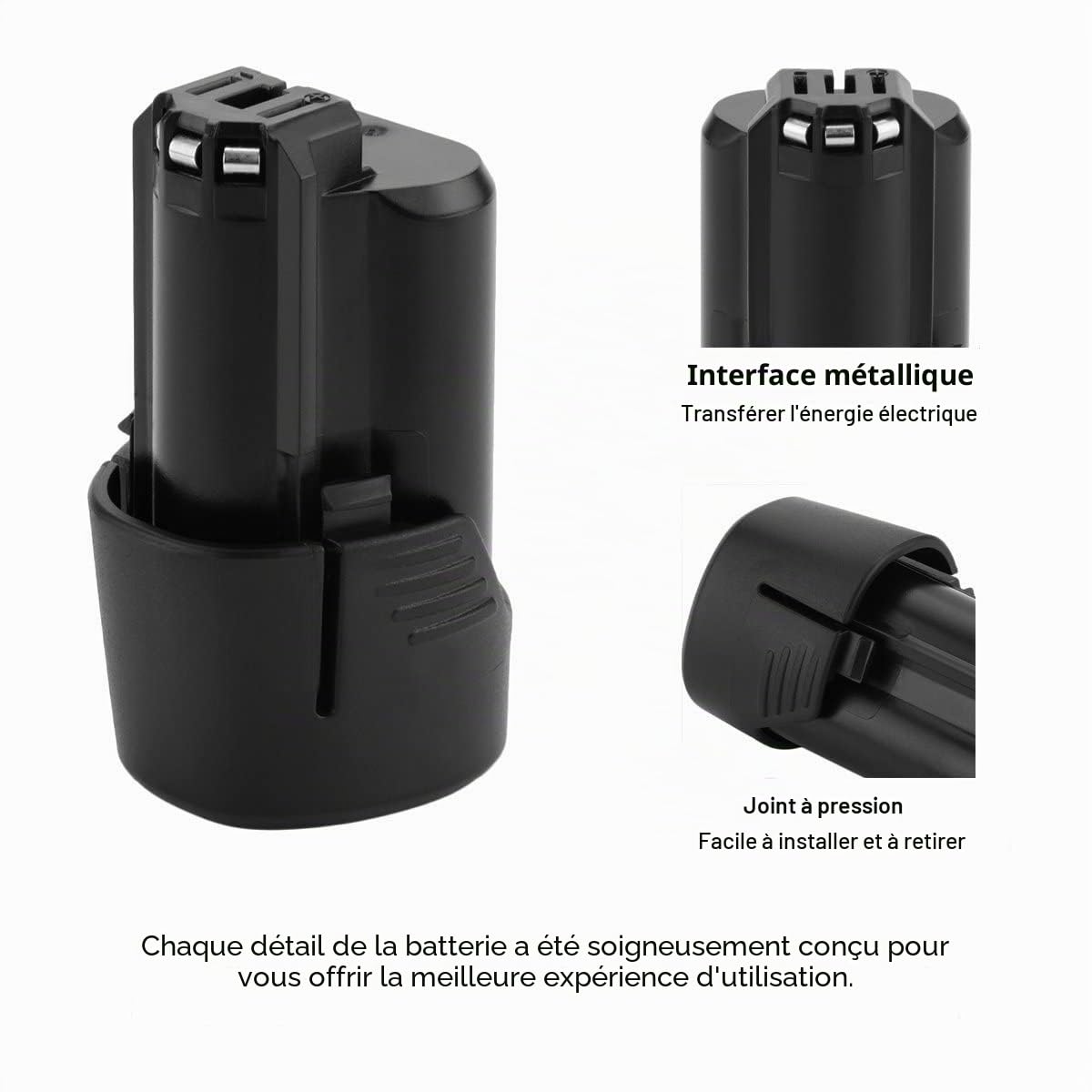 2X Exmate 10,8V-12V 3000mAh Batteries Li-ION de Rechange pour Bosch BAT411 BAT411A BAT412A 2607336013 2607336014