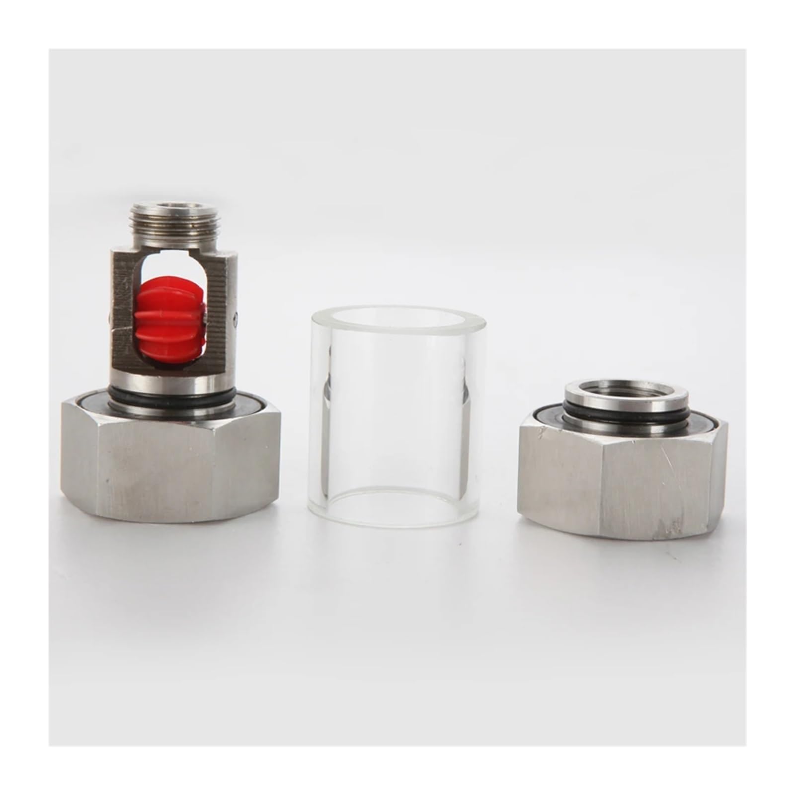 Indicador de Flujo de Vista de Ventana de Acero Inoxidable 304 en línea Hembra con Impulsor de Agua de Aceite hidráulico 1/4 "3/8" 1/2 "3/4" 1"(Normal Body,1/4")