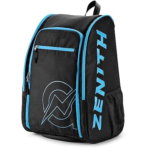 A11N Tournament Pickleball Backpack, Large Capacity Pickleball Bag Holds 4+ Paddles & Accessories - Separate Shoes Compartment, with Fence Hook, ID Tag, Black/Blue Cover