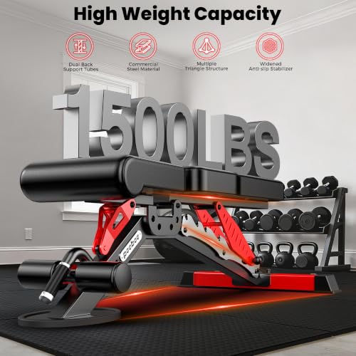 Image of pooboo Power Cage Smith Machine with 2000LB Squat Rack Cable System