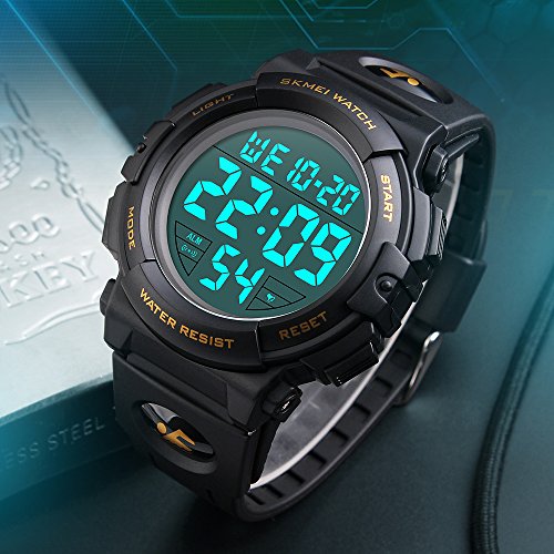 FANMIS Multi Function Digital LED Electronic Watch 50M Water Resistant Black Sports Watches4