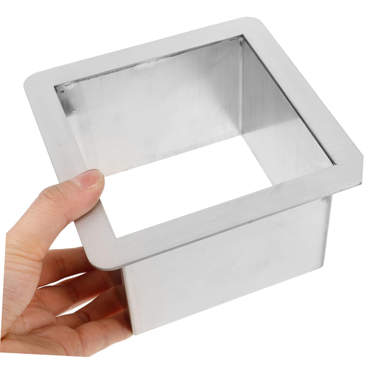 Garneck Stainless Steel Drop Trash Chute Kitchen Waste Basket Grommet Built Countertop Waste Chute