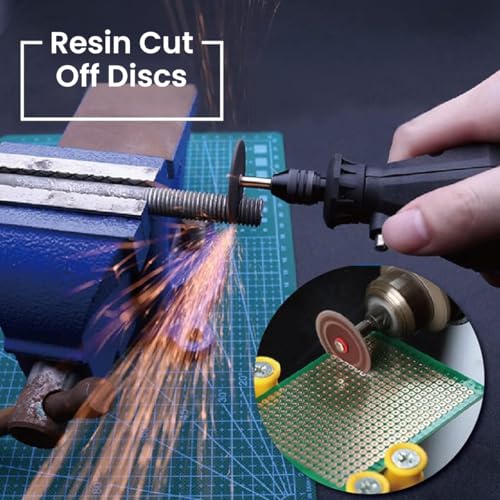 Image of Serplex 350PCS Cutting Wheel Set for Rotary Tool HSS Diamond Discs 6PCS 10PCS Resin Circular Saw Blades 30PCS with 1 /8 Inch Shank for Wood Metal Plastic Stone Cutting