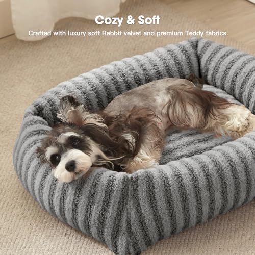 Pawk Extra Large Dog Bed Mix Filled Particle Memory Sponge&cotton(100lbs), XXL Dog Bed Provide Support for All Joints, Zipper Design can Quickly Remove Cover, Dogs Bed for Labrador, 107x76x25cm - Image 5