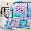 18th Birthday Gifts for Girls - 18 Year Old Girl Birthday Gifts - Birthday Gifts for 18 Year Old Girl - 18th Birthday Gifts for Daughter - Happy 18th Birthday Blanket 60"X50" #4