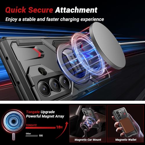 TONGATE for Z Fold 7 Case, with 360° Spin Magnetic Stand & Privacy Screen by TONGATE - Used condition - Image 3