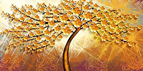 Diamond Painting Arbre de Richesse pour Décoration Murale de Salon Cosy et Élégant
