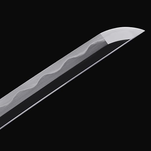 Miniatura 8 de ShadowDancer Espada katana hecha a mano de espiga completa, flor de cerezo de pino de acero crisol, katana Koshirae Sashikomi, temperamento de