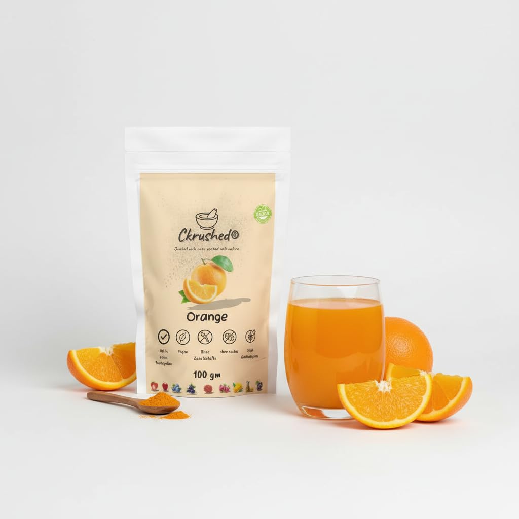 Ckrushed Immunity Shield Set - 3x100g - Orange, Acai & Goji Beeren Pulver - Natürlicher Vitamin C & Zink Booster - Für Immunsystem, Abwehrkräfte & Energy - Vegan & Gefriergetrocknet