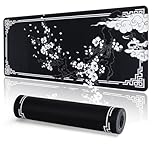 DESERO Large Gaming Mouse Pad (800 x 300 x 3 MM) XL Extended Desk Mat, Japanese Mouse Mat, Gaming Keyboard Mousepad, Big Desk Pad with Non-Slip Base and Stitched Edge for Office/Gaming.(B20)