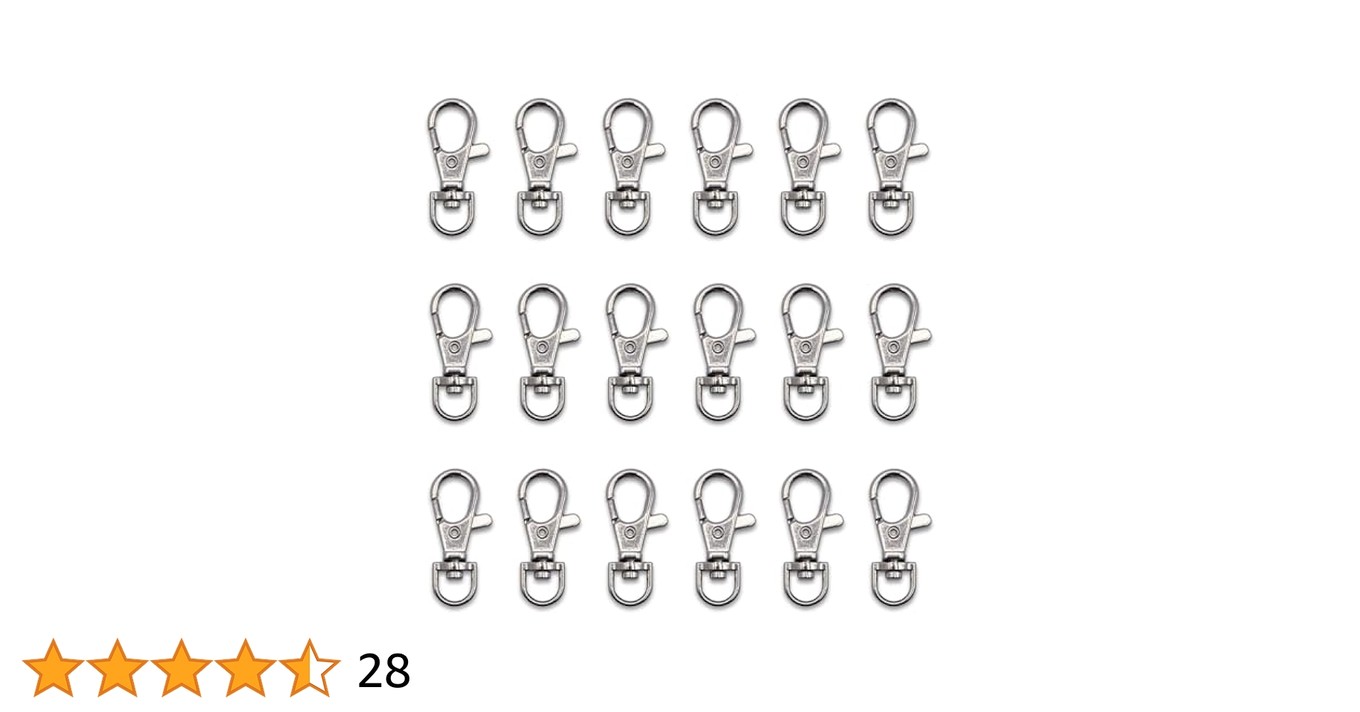 Amazon.co.jp: ノーブランド品 ナスカン シルバー 38mm 20個 銀