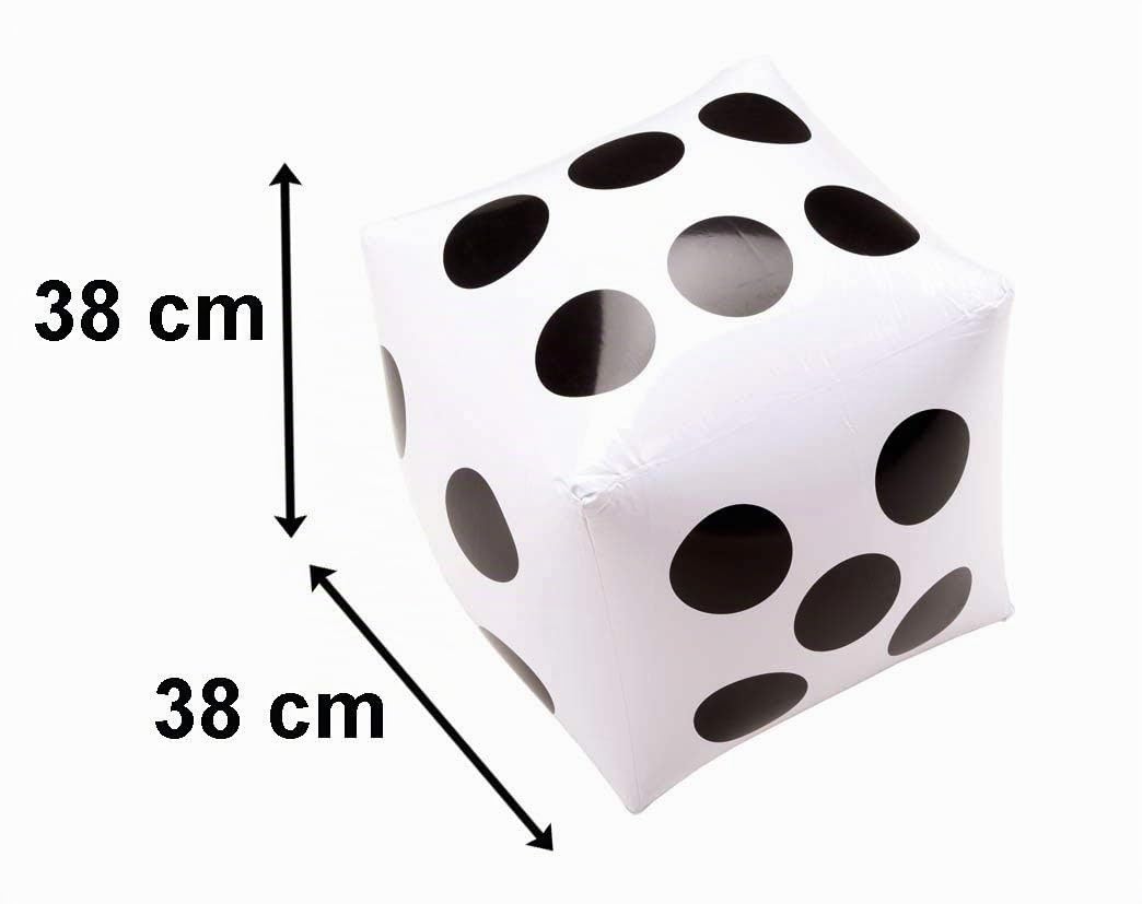 Big Game Hunters Riesiges Schlangen- und Leiterspiel für den Boden mit 3 x 3 Meter großer PVC-Matte und aufblasbaren Würfeln für Spieler Aller Altersgruppen – Riesige Brettspiele