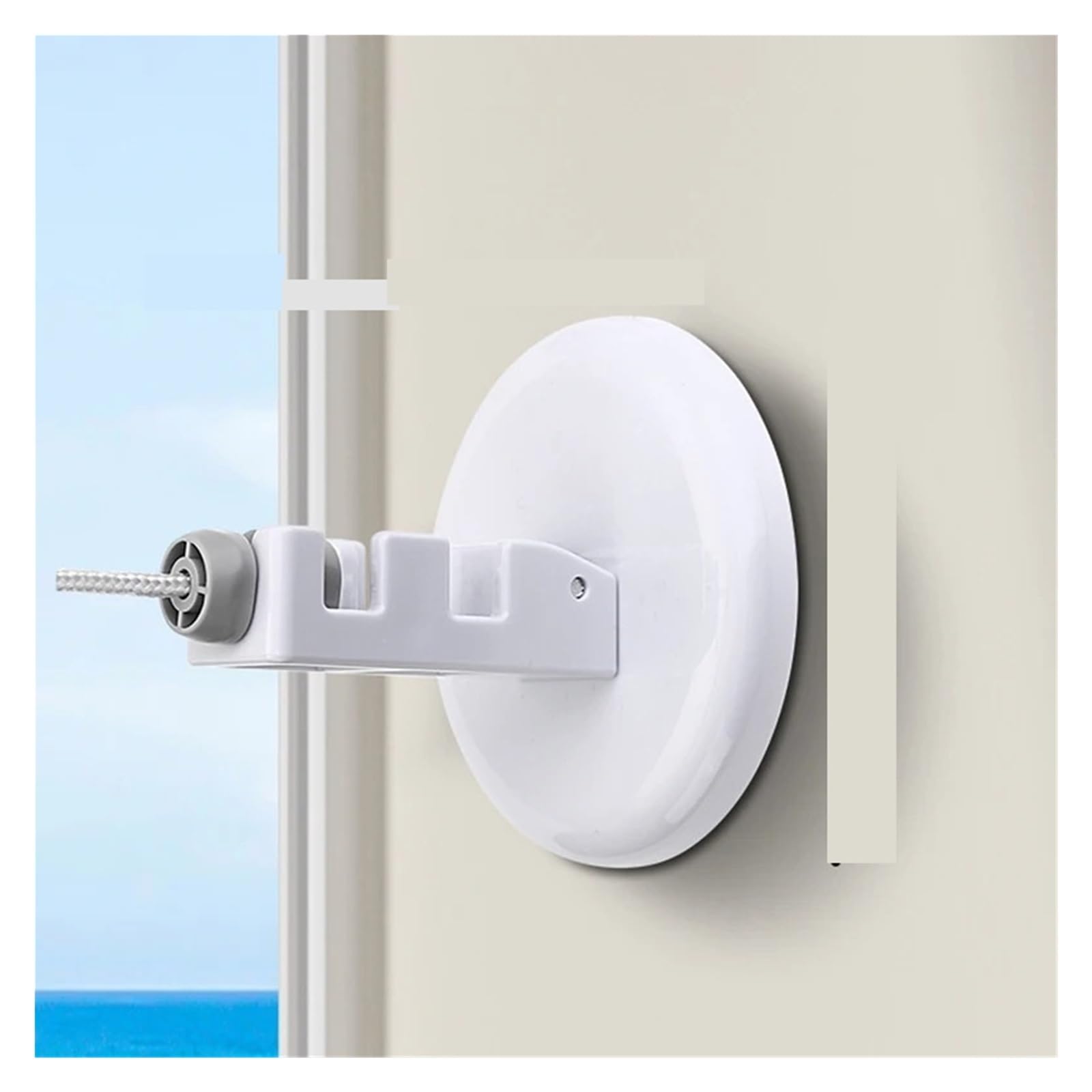 Suction Cup Wall Laundry Dryer Washing Rope Retractable Window Clothesline For Apartment Travel Line Hanger(10m white)
