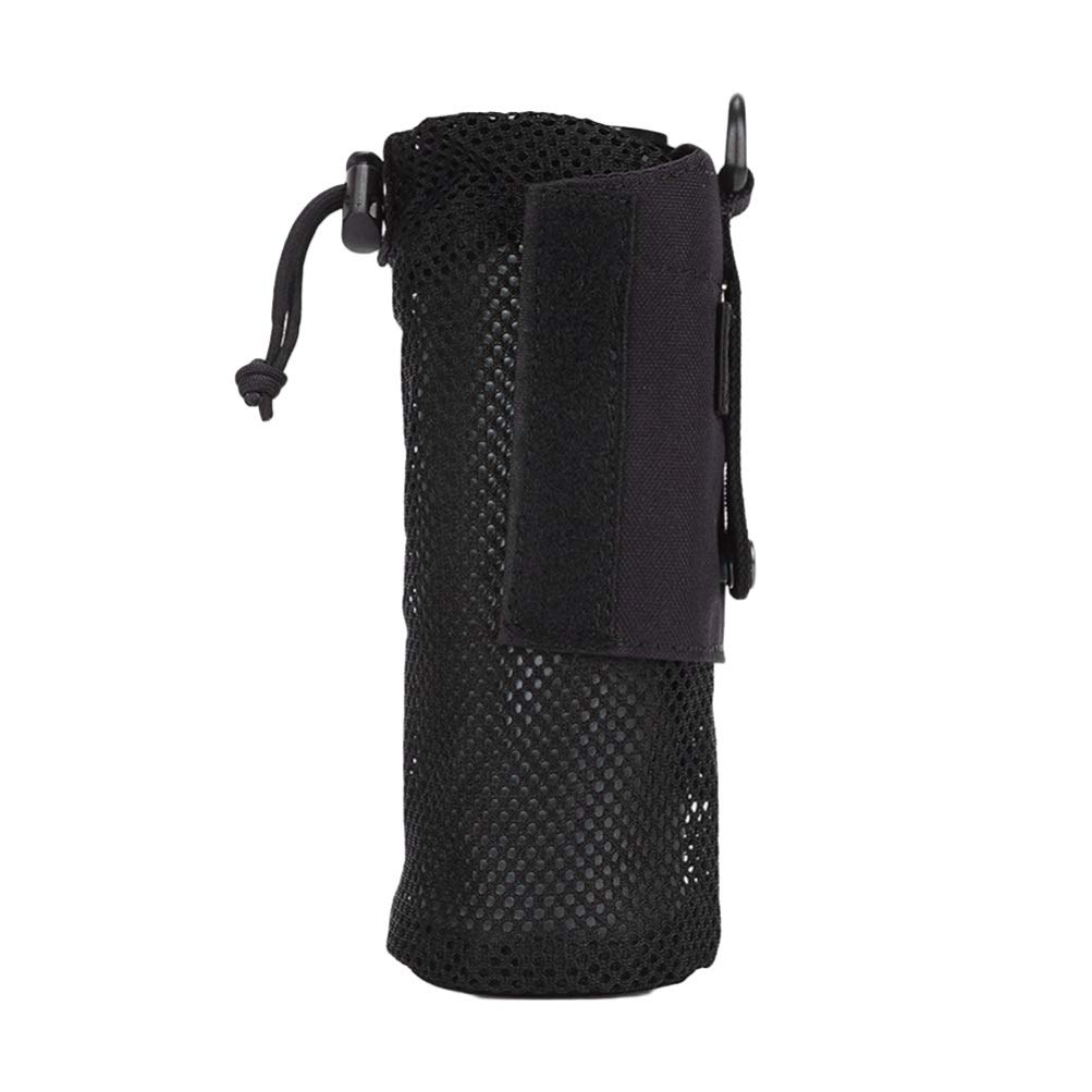 BESPORTBLE Folding Water Bottle Pouch Water Bottle Carrier Travel Water Bottle Holder for Camping Hiking Fishing Bags Black