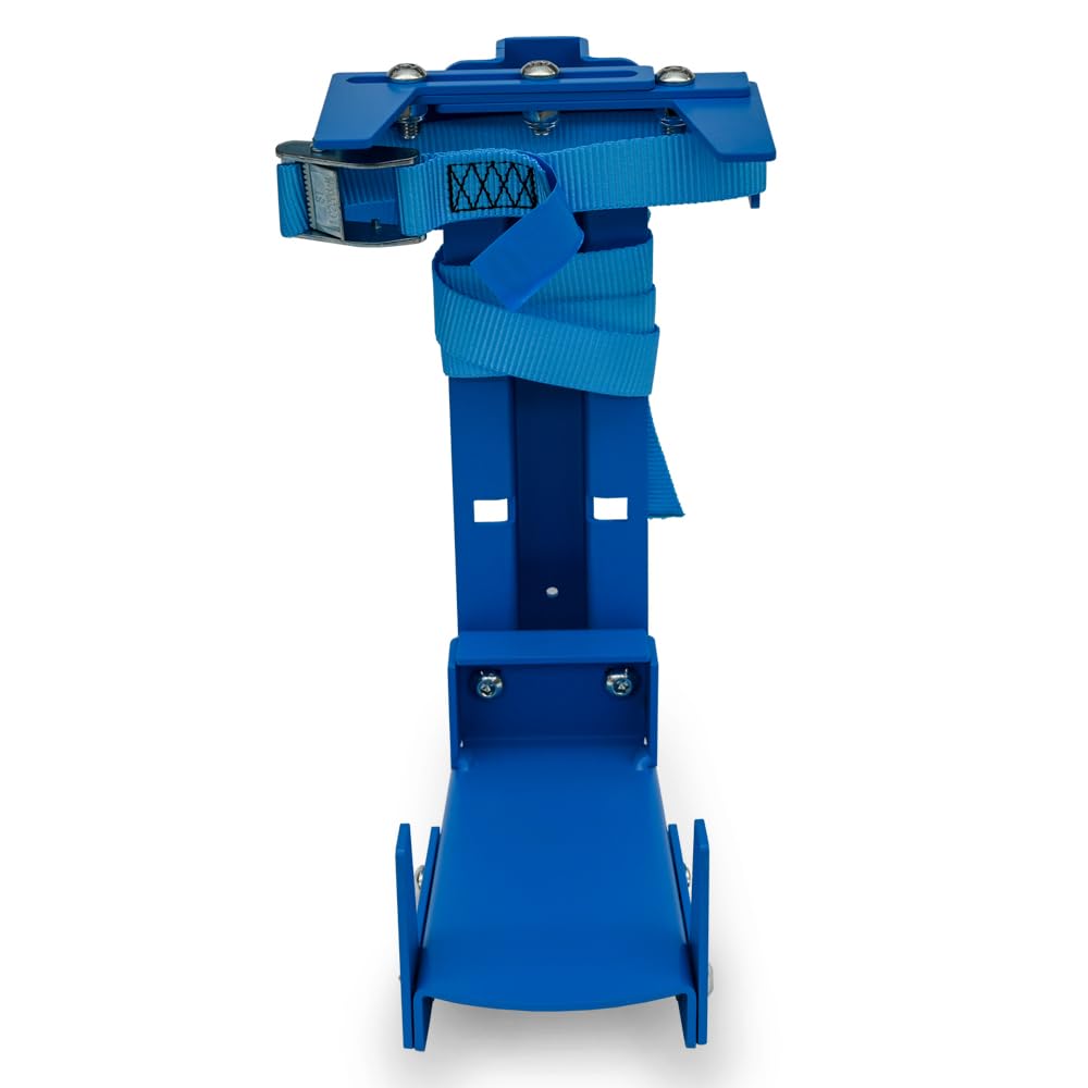 Syncro System Soporte universal para extintor de incendios para furgoneta o taller móvil – Acero pintado soporte Omega correa ajustable