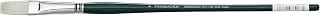Grumbacher Gainsborough Flat Oil and Acrylic Brush, Hog Bristle, Size 8 (1271F.8)
