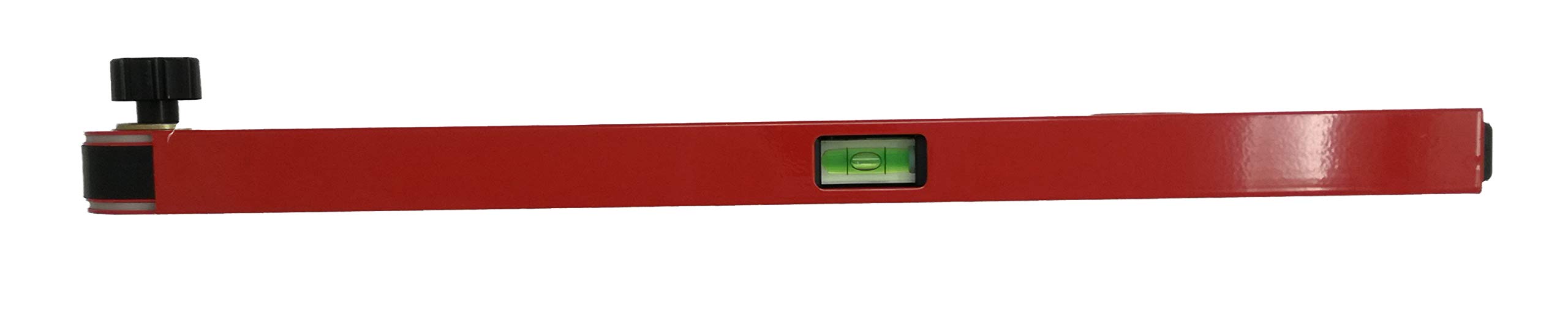 Medid MD/480000 Escuadra aluminio analógica, rango de medición de 0-220 grados, nivel analogico buscador de angulos, medidor de angulos de Precisión 0,5 grado