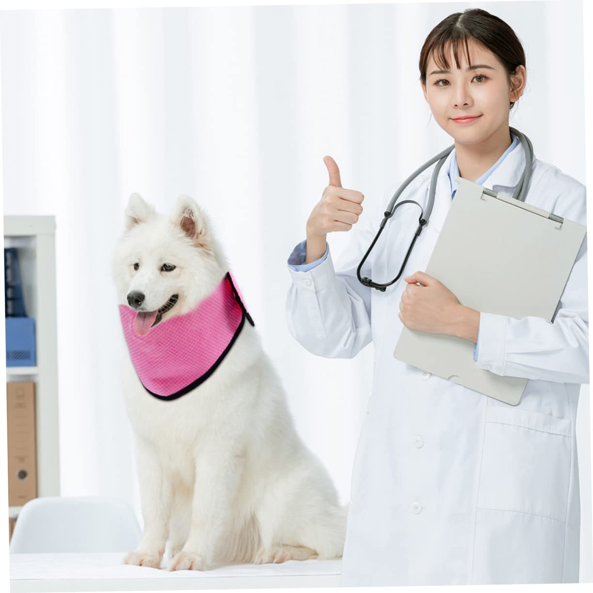 COLLBATH 4stücke Kühltuch Für Hunde Atmungsaktives Und Leichtes Kühlhalstuch Für Heiße Sommertage Für Haustiere Mit Dickem