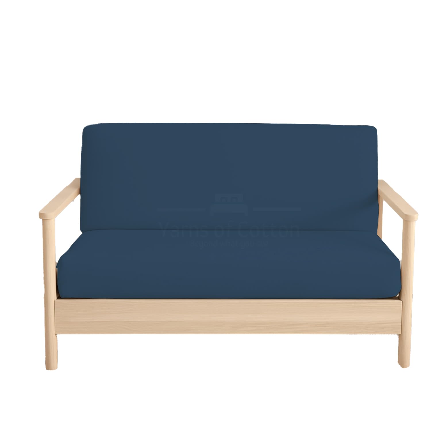 King Size Futon Covers - 100% Egyptian Cotton Futon Slipcovers Medium Blue