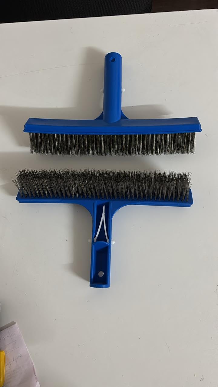 10 Inch Wide Swimming Pool Spa Algae Brush with Stainless Steel Bristles Hogard (Pack of 2pieces)-picture-25