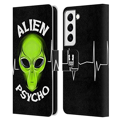 Étui en cuir rigide Samsung S22 5G imprimé Aliens haut de gamme
