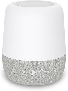 White Noise Machine with 30 Sounds – Digital Sleep Aid with Amber Night Light for Blue Light Blocking, Touch Control, Rechargeable Battery & Timer for Adults & Babies