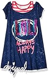  Desigual Girl Knit Dress Short Sleeve (Vest_Jackson) Vestido, Azul (Navy 5000), 116 (Talla del Fabricante: 5/6) para Niñas