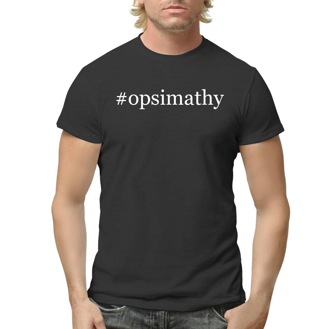 #Opsimathy - Hashtag Men's Adult Short Sleeve T-Shirt