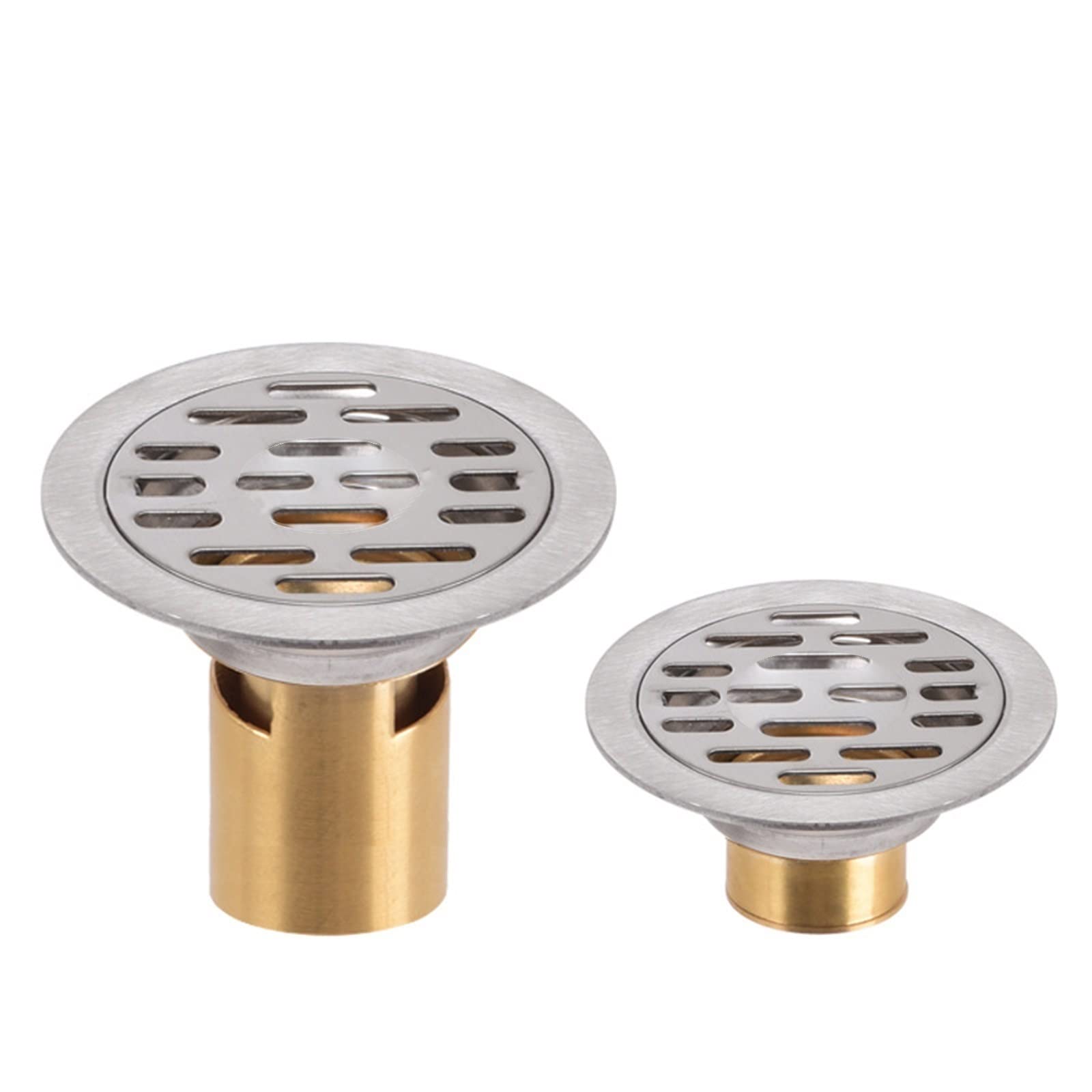 Drain de sol circulaire anti-odeurs en inox pour stopper les reflux