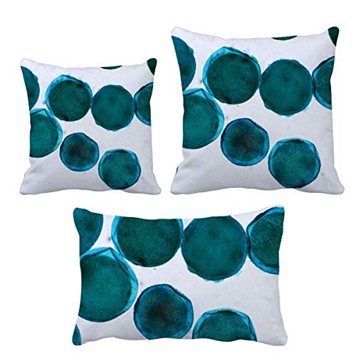 Coussin bleu avec insert décor de canapé salon moderne idée cadeau - 2