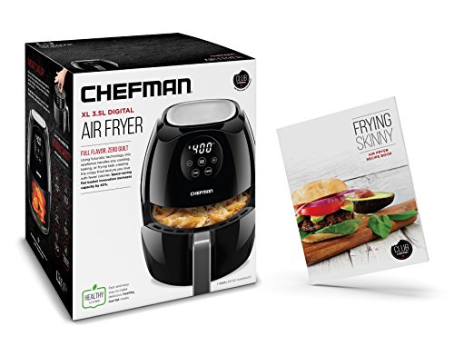 image for Chefman Digital 3.6 Quart Touch Screen Air Fryer Oven w/ Space Saving 