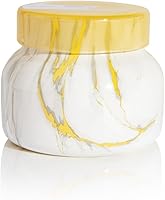 Vista 17 de Capri Blue Velas modernas en tarro de mármol, velas perfumadas de lujo para el hogar, mezcla de cera de soja de larga duración, regalos perfumados